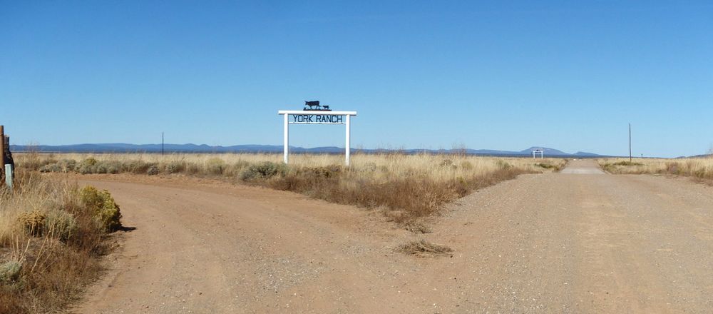 GDMBR: The entrance to York Ranch goes left; we're going straight on CR-41.